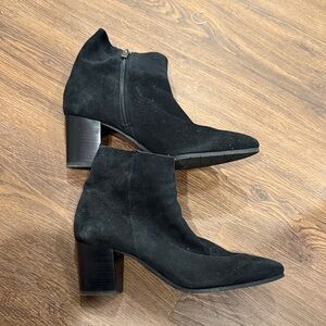 Aquatalia Black Suede Ankle Booties
